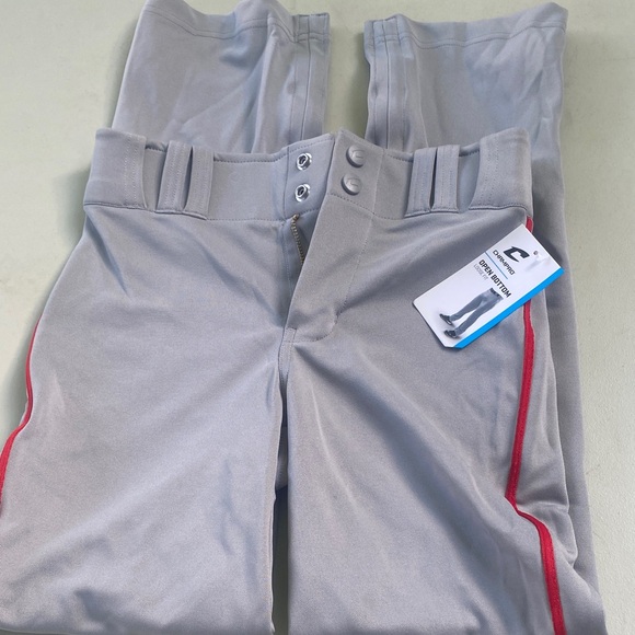 Men's Gray Joggers with Red Trim - Picture 1 of 4